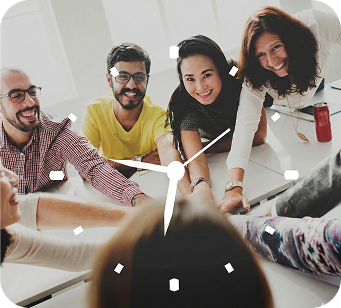 Group study session outdoors